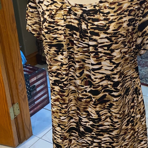 Animal print blouse by notations size L - Picture 4 of 6